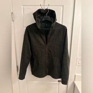 lululemon welterweight Dark Green heather Men's Sweater L